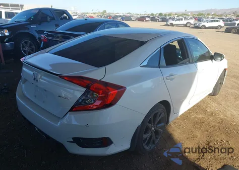 2020 Honda Civic Sport из США, поврежденный, VIN 2HGFC2F83LH589105